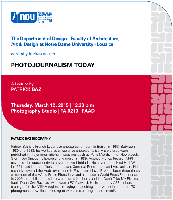 Photojournalism today_A lecture by Patrick Baz